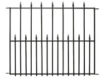 Staket Stål Svart 91 x 74 cm